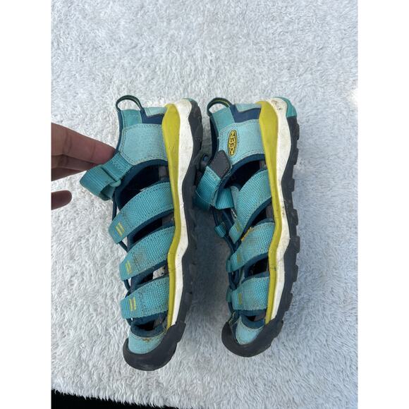 Keen Sandals Girls 1 Navy Aqua - Picture 3 of 7